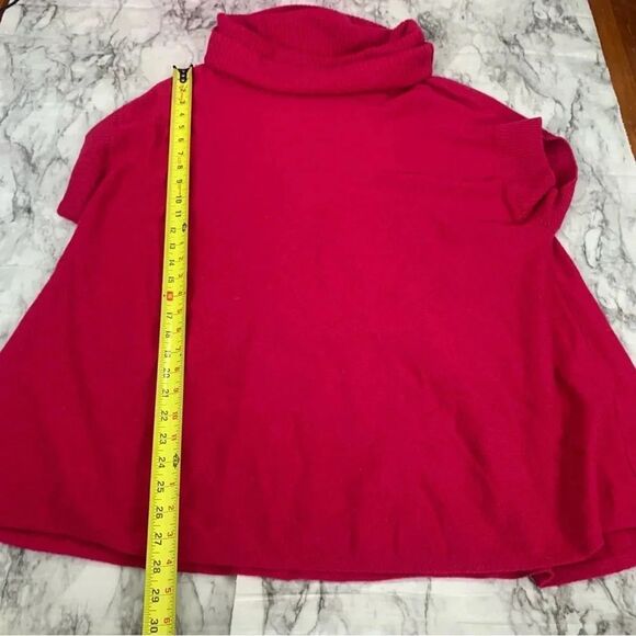 Vince 100% Cashmere Oversized Cowl Neck Sweater size Large Hot Pink - Picture 5 of 7